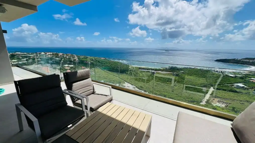 For Sale In A Gated Area 2 Bedroom Ocean View Condo Fully Furnished St. Maarten Red Pond 20 20 11zon