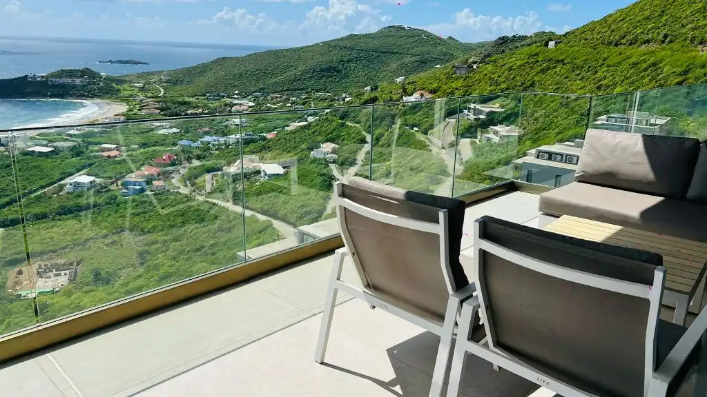 For Sale In A Gated Area 2 Bedroom Ocean View Condo Fully Furnished St. Maarten Red Pond 2 2 11zon